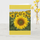Carte Tournesol jaune (Fleur jaune)