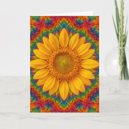 Carte Tournesol Kaléidoscope (Devant)