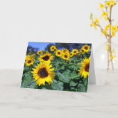 Carte Tournesol pour la maman (Fleur jaune)