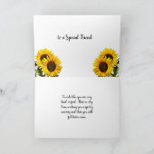 Carte Tournesol Rêvé Ami (Intérieur)