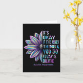 Carte Tournesol Suicide Prévention Mois de sensibilisati (Fleur jaune)