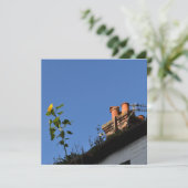 Carte Tournesol sur le toit. (Debout devant)