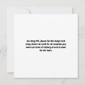 Carte Tournesol sur le toit. (Dos)