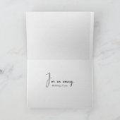 Carte Tournesol triste (Intérieur)