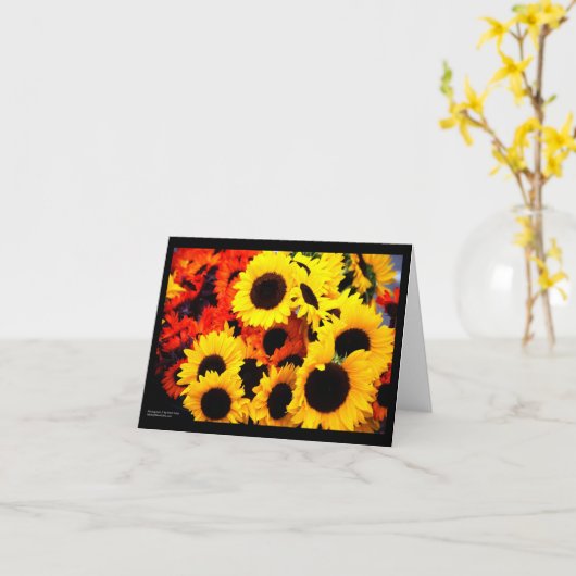 Carte Tournesols (Fleur jaune)