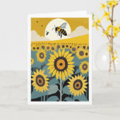 Carte Tournesols (Fleur jaune)