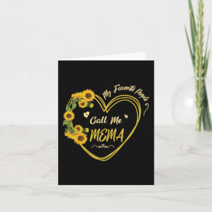 Carte Tournesols Cœur Heureux Mes Personnes Préférées M'