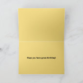 Carte Tournesols de joyeux anniversaire de JIM au (Intérieur)