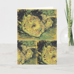 Carte Tournesols de Van Gogh - Art floral jaune vif