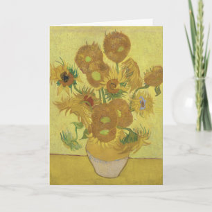 Carte Tournesols de Van Gogh - Jaune vibrant sur jaune