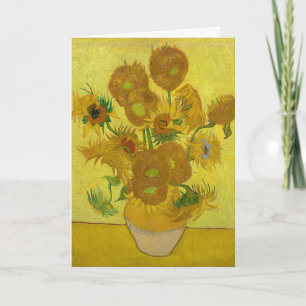 Carte Tournesols de Van Gogh Painting Art Card