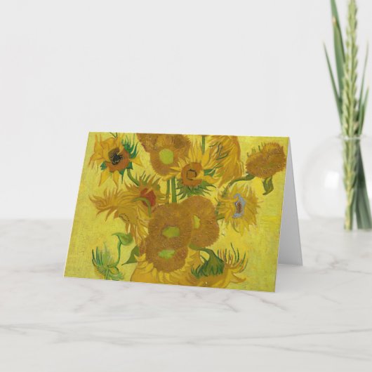 Carte Tournesols de Van Gogh Peinture Art (Devant)
