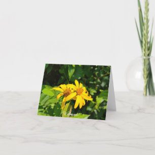 Carte Tournesols des bois - Bienvenue