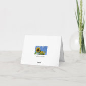 Carte Tournesols et papillons (Dos)