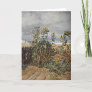 Carte Tournesols sur une plage Thorvald Niss