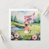 Carte Tournoi féminin de golf pour le golf de chats de S (Devant/Arrière en situation)