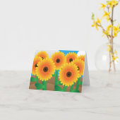 Carte Tournsole Jaune Joyeux (Fleur jaune)