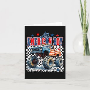 Carte Tous American Boy 4 juillet Monster Truck Patriot