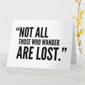 Carte Tous ceux qui errent ne sont pas perdus (Fleur jaune)