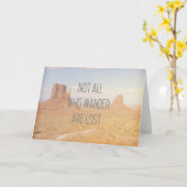 Carte Tous ceux qui errent ne sont pas perdus | Vallée d (Fleur jaune)