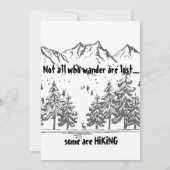 Carte Tous ceux qui vagabondent ne sont pas perdus Amuse (Dos)