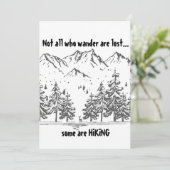 Carte Tous ceux qui vagabondent ne sont pas perdus Citat (Debout devant)