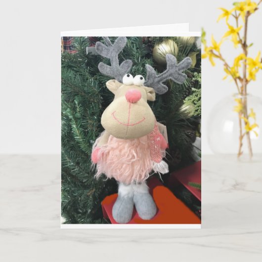 CARTE TOUS HABILLÉS JUSQU'À DIRE **MERCI NOËL À VOUS** (Fleur jaune)