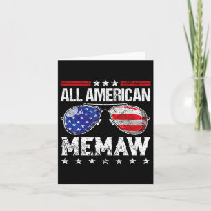 Carte Tous les 4 juillet de la famille de Memaw américai