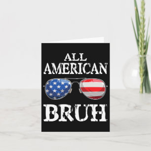 Carte Tous les Américains 4 juillet garçons Ados patriot