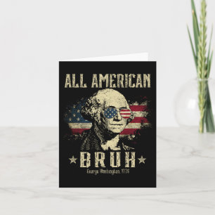 Carte Tous les Américains 4 juillet garçons Ados patriot
