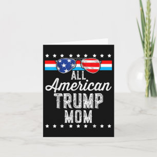 Carte Tous les Américains Trump Maman American Flag Sung