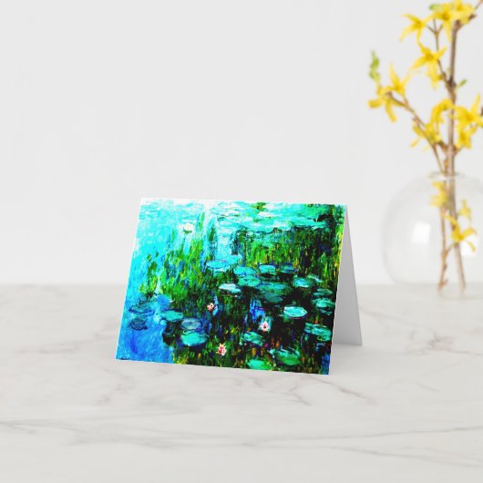 Carte Tous les anciens Monet "nympheas" (Fleur jaune)