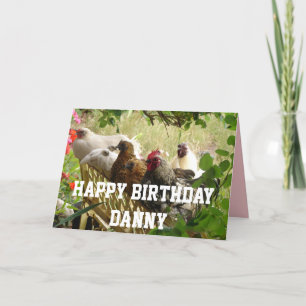 Carte Tous les Anniversaires des poulets de coq
