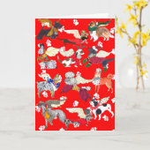 Carte "Tous les chiens sont des anges" Note Card de Gull (Fleur jaune)