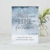 Carte Tous Les Coeurs Reviennent À La Maison Pour Noël A (Debout devant)