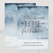 Carte Tous Les Coeurs Reviennent À La Maison Pour Noël A (Devant / Derrière)