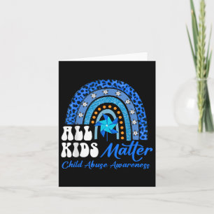 Carte Tous les enfants - Pinwheel Blue Rainbow Child Abu