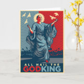 Carte Tous les Haïl the God-King Personalized (Fleur jaune)