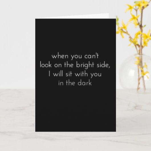 Carte TOUS LES JOURS, À TOUT MOMENT, PARTout-JE SERAI LÀ (Fleur jaune)