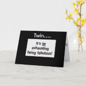 CARTE TOUS LES JOURS (ANNIVERSAIRE), LES TWIN PULLS SONT (Fleur jaune)