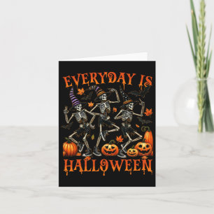 Carte Tous Les Jours Est Halloween Drôle Skeleton Danser