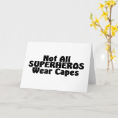 Carte Tous les SUPERHÉROS ne portent pas de capuchons (Fleur jaune)