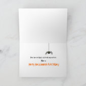 Carte Tous les traitements Joyeux Halloween Anniversaire (Intérieur)