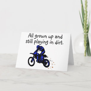 Carte Tous Ont Grandi Et Jouent Toujours En Moto Dirt