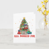 Carte Tous Réservés Pour Noël Livre Arbre de Noël Lumièr (Fleur jaune)