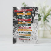 Carte Tous sont les bienvenus (Debout devant)