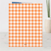 Carte Tout âge Feminine Orange 7 Photo Collage Anniversa (Dos)