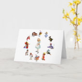 CARTE TOUT AUTOUR D'ALICE (Fleur jaune)