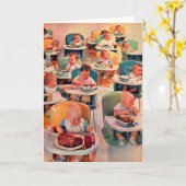 Carte tout bébé restaurant (Fleur jaune)