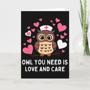 Carte Tout Ce Dont Le Hibou A Besoin C'est D'amour Et De